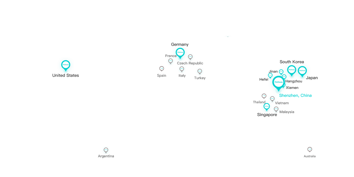 公司区域布局图